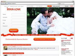 Дизайн одной страницы для inter-love