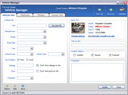 Vehicle Manager для http://www.theautodealer.com