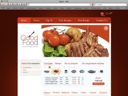Дизайн сайта вкусной еды