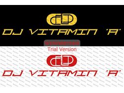 Логотип DJ VITAMIN 'A' (2-цветовых варианта)