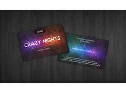 Пластиковая карта «Crazy Nights»