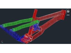 Проект DH рамы, AutoCAD 3D