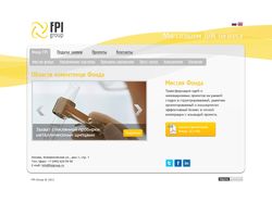 Дизайн сайта для компании "FPI Group"