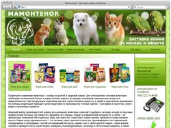 Дизайн сайта корма для животных
