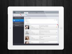 Дизайн приложение по подбору кадров для IPad