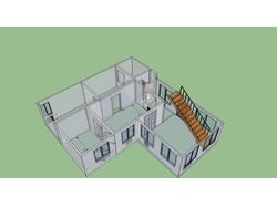 Отрисовка планов домов в 3 D редакторе