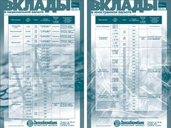 Листовка «Вклады. Запсибкомбанк», А5