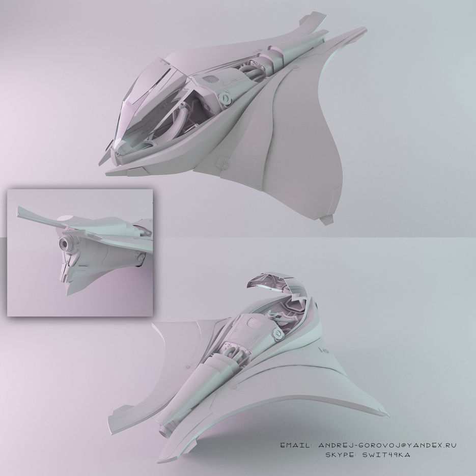 Hi-poly Concept: Water skat (Скат).jpg