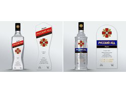 Этикетка для водки "Русский лед"