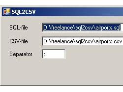 SQL2CSV