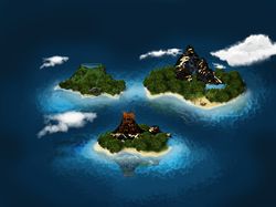 Карта с островами
