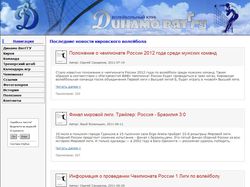 Сайт волейбольного клуба «Динамо ВятГГУ»