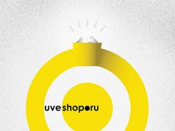 UVEshop logo. Золото.