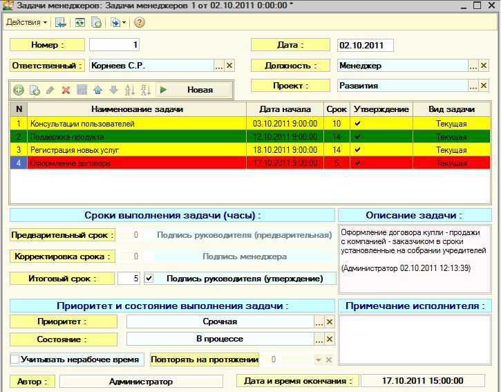 Программы для контроля задач