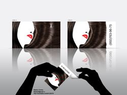 Business Card hair salon layout