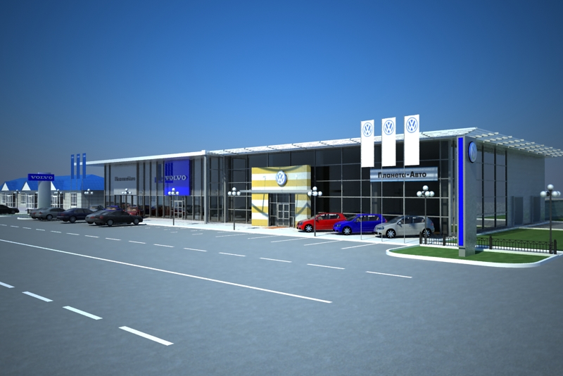 Автосалон Volvo, Volkswagen.jpg
