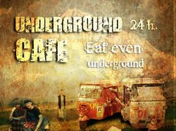 Макет обложки для буклета кафе "Underground"