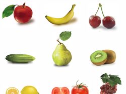 Овощи, фрукты(вектор)