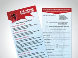 Флаер для хоккейной команды RED DEVILS