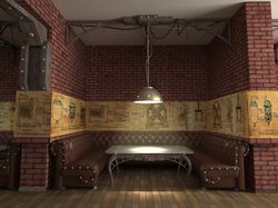 Дизайн интерьера кафе в стиле стимпанк 1