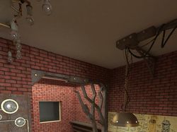 Дизайн интерьера кафе в стиле стимпанк 2