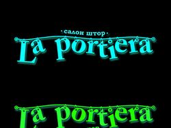 Логотип для салона штор «La Portiera»