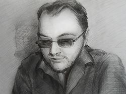 Эскиз-карандаш портрет "Программист"