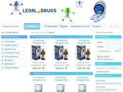 Верстка макета "Legal Drugs"