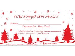 Новогодний сертификат