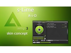 S-lime Aimp3 skin concept