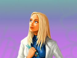 Девушка учёный