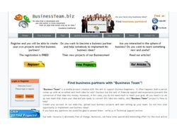 Сайт портал бизнес проектов "Business Team"