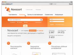 Дизайн сайта Новосерт