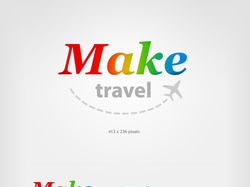 Логотип для туристического сайта Make Travel