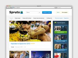 Дизайн видео-портала Spruto TV