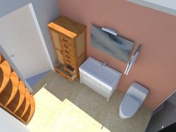 Ванная комната в стиле ретро.