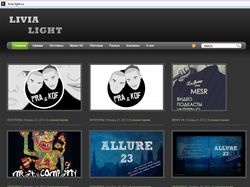 Сайт-портфолио дизайнера Livia Light