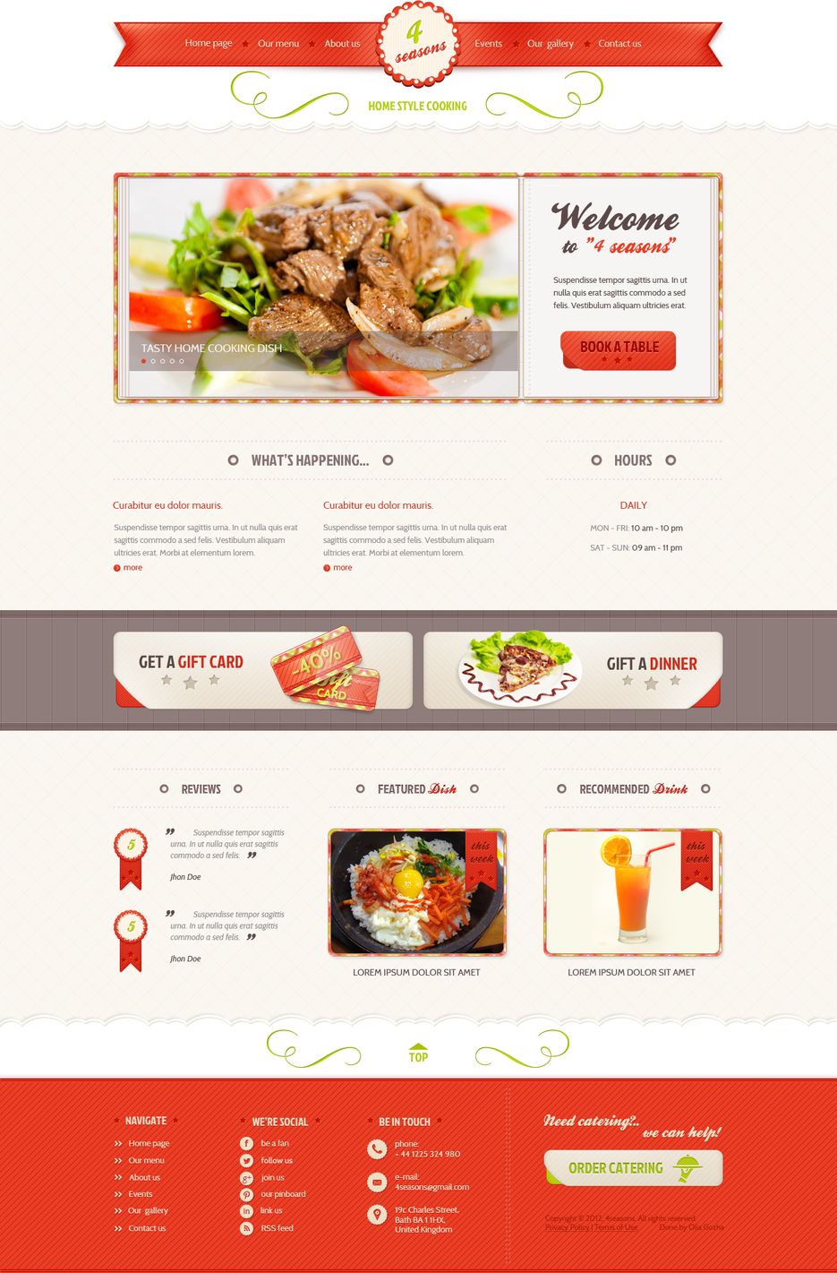 4 Seasons - Restaurant & Cafe PSD Template.png