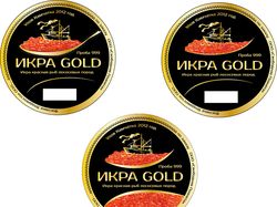 Этикетка для красной икры