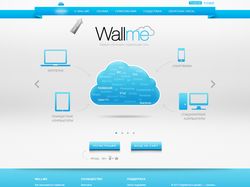 Дизайн стартовой страницы WALLME
