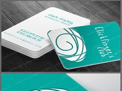 Сlick Fingers. разработка логотипа и визитки