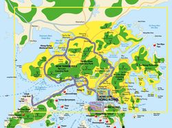 Гонконг карта окрестностей