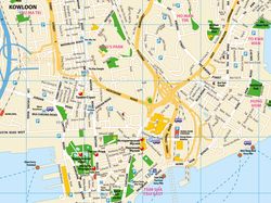 Гонконг фрагмент карты города
