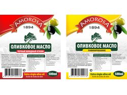 Этикетка на оливковое масло