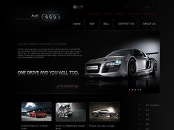 Макет сайта для Audi