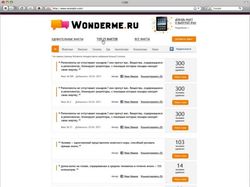 Контент-менеджер сайта Wonderme.ru