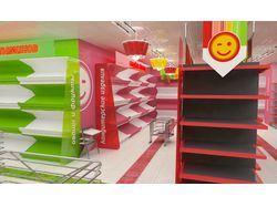 Mars Supermarket branding and interior planning