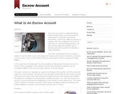 Escrow Account