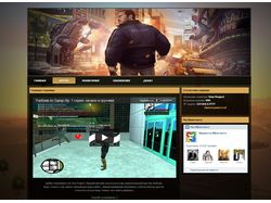 Дизайн сайта тематики GTA