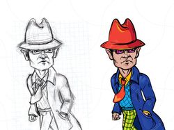 Персонаж. Мужчина в шляпе.